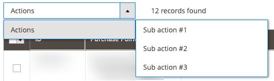 TreeMassActions Component Example