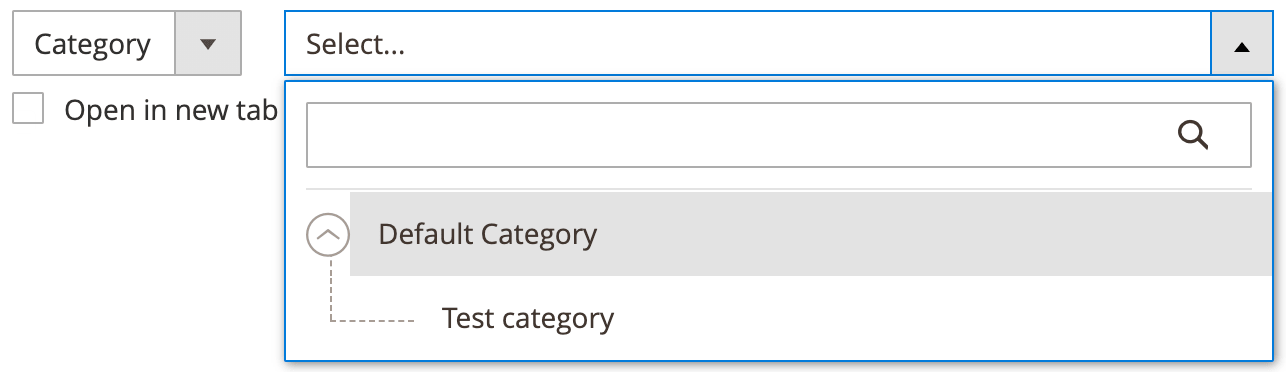 urlInput Component category link example